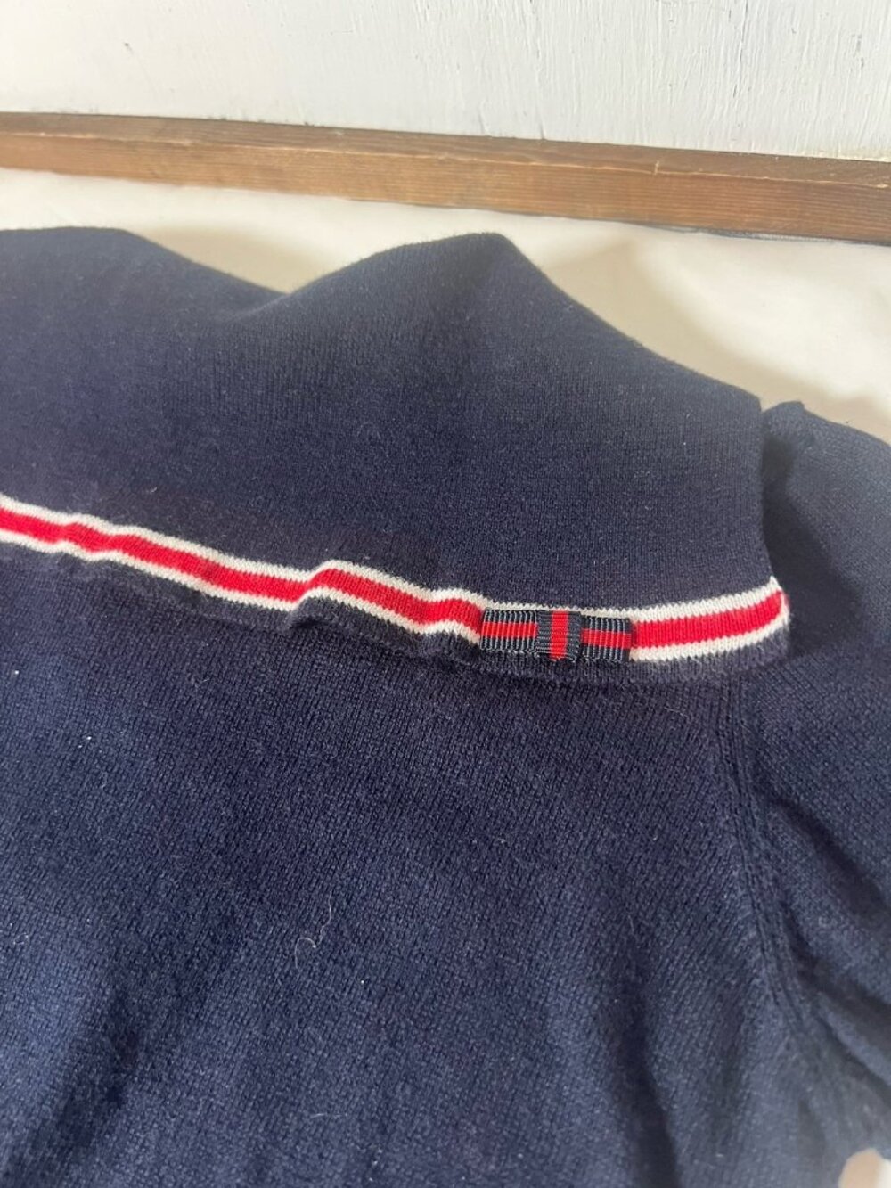 GUCCI 4 YEARS BOYS Short Sleeve Cashmere Blend Nautical Polo - GOOD CONDITION. Q - Picture 6 of 7